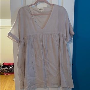 Cream Linen Dress